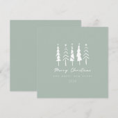 Vrolijk kerstfeest kaart (Voorkant / Achterkant)