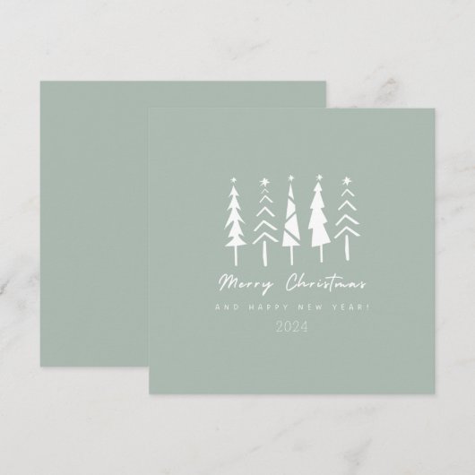 Vrolijk kerstfeest kaart (Voorkant / Achterkant)