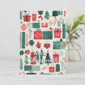 Vrolijk kerstfeest- kaart (Staand voorkant)