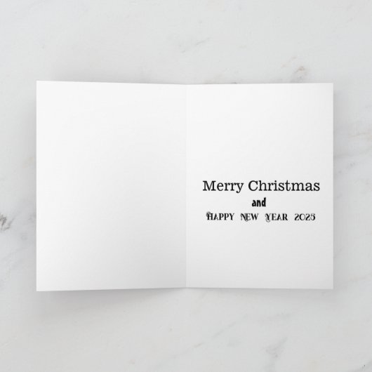 Vrolijk kerstfeest! kaart (Binnen)