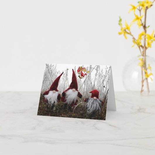 Vrolijk kerstfeest. kaart (Gele Bloem)