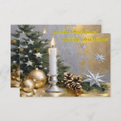 vrolijk kerstfeest kaart (Voorkant / Achterkant)