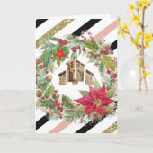 vrolijk kerstfeest! Kaart (Gele Bloem)