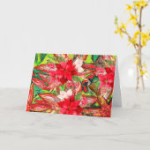 Vrolijk kerstfeest! kaart (Gele Bloem)