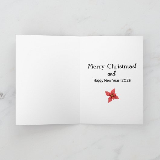 Vrolijk kerstfeest! kaart (Binnen)