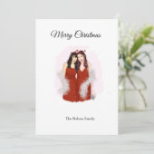 Vrolijk kerstfeest kaart (Staand voorkant)