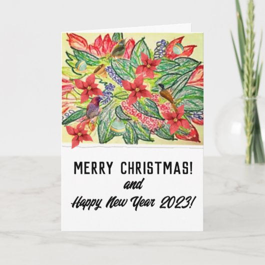 Vrolijk kerstfeest! kaart (Voorkant)