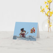 Vrolijk kerstfeest. kaart (Gele Bloem)