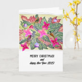 Vrolijk kerstfeest! kaart (Gele Bloem)