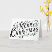 Vrolijk kerstfeest kaart (Gele Bloem)