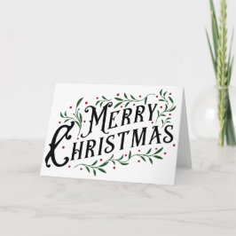 Vrolijk kerstfeest kaart