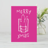 Vrolijk kerstfeest Kaart (Staand voorkant)