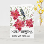 vrolijk kerstfeest! Kaart (Gele Bloem)