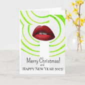 vrolijk kerstfeest! Kaart (Gele Bloem)