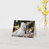 Vrolijk kerstfeest. kaart (Gele Bloem)