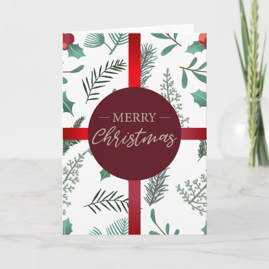 Vrolijk kerstfeest kaart (Voorkant)