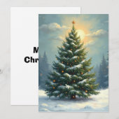 Vrolijk kerstfeest Kaart 1 (Voorkant / Achterkant)