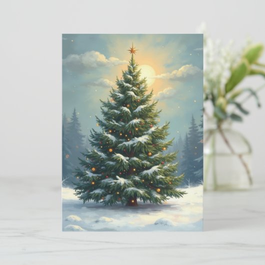 Vrolijk kerstfeest Kaart 1 (Staand voorkant)