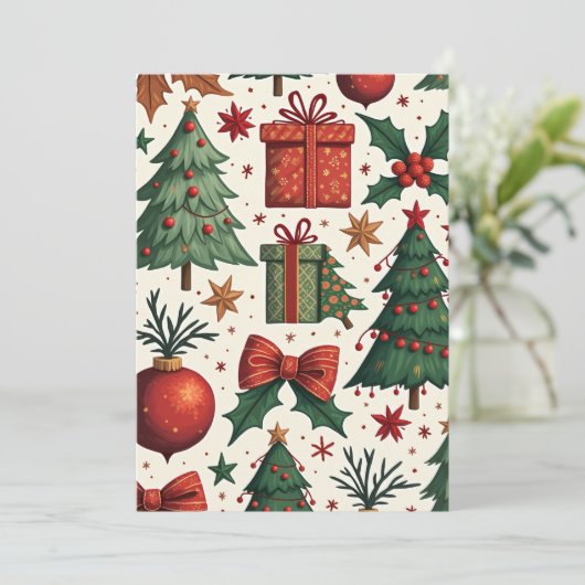 Vrolijk kerstfeest Kaart 2 (Staand voorkant)