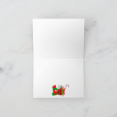 Vrolijk Kerstfeest Kaart Familie Kat (Binnen)