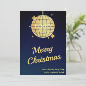 Vrolijk Kerstfeest Kaart Logo Corporate Holiday 20 (Staand voorkant)