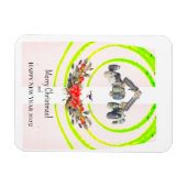 vrolijk kerstfeest! Kaart Magneet (Horizontaal)