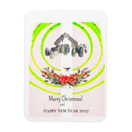 vrolijk kerstfeest! Kaart Magneet