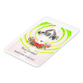 vrolijk kerstfeest! Kaart Magneet (Linkerzijde)