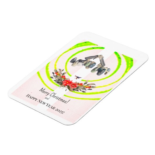 vrolijk kerstfeest! Kaart Magneet (Linkerzijde)