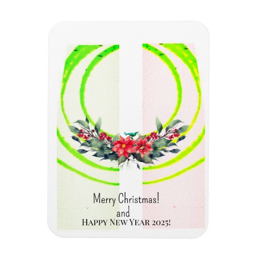 vrolijk kerstfeest! Kaart Magneet (Verticaal)