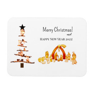 vrolijk kerstfeest! Kaart Magneet