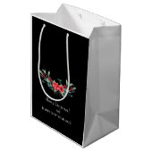 vrolijk kerstfeest! Kaart Medium Cadeauzakje (Achterkant Gekanteld)