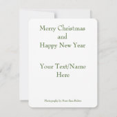 Vrolijk kerstfeest Kaart Notitiekaartje (Achterkant)