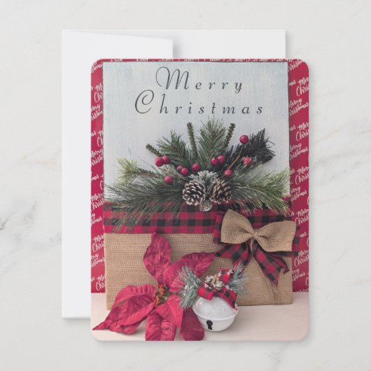 Vrolijk kerstfeest Kaart Notitiekaartje (Voorkant)