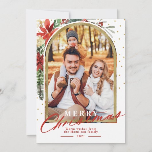 Vrolijk kerstfeest Kaart op kerstfeest (Voorkant)