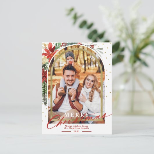 Vrolijk kerstfeest Kaart op kerstfeest (Staand voorkant)