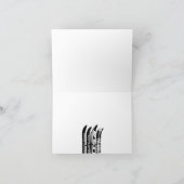 Vrolijk Kerstfeest Kaart Ski Boot Snow Blade (Binnen)