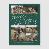 Vrolijk Kerstfeest Kalligrafie Foto Magnetische Ka (Voorkant)