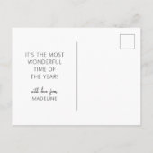 Vrolijk kerstfeest | Kandijriet voor rendieren Briefkaart (Achterkant)