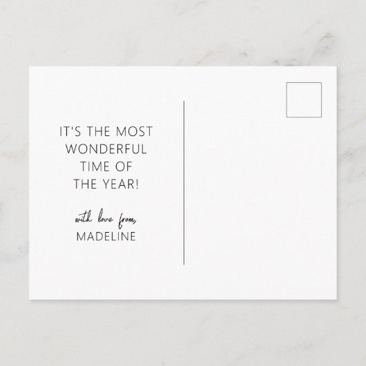 Vrolijk kerstfeest | Kandijriet voor rendieren Briefkaart (Achterkant)