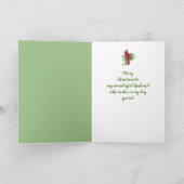 Vrolijk kerstfeest, kardinaal vogel, Natuur Feestdagen Kaart (Binnen)