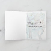 Vrolijk Kerstfeest Kardinalen Winter Forest Waterv Kaart (Binnen)