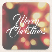 Vrolijk kerstfeest kartonnen onderzetters (Voorkant)