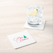 Vrolijk kerstfeest kartonnen onderzetters (Insitu)