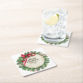 Vrolijk kerstfeest kartonnen onderzetters (Insitu)