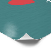 Vrolijk kerstfeest: kat en boom illustratie perfect poster (Hoek)