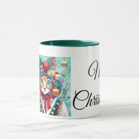 Vrolijk kerstfeest 'Kat' Mok (Midden)