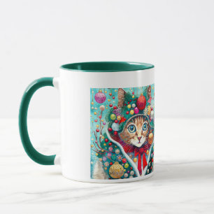 Vrolijk kerstfeest 'Kat' Mok