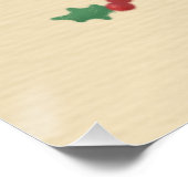 Vrolijk Kerstfeest: Katten & snoepjes Illustratie Perfect Poster (Hoek)