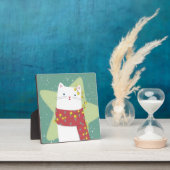 Vrolijk Kerstfeest: Kattenillustratie Fotoplaat (Insitu)